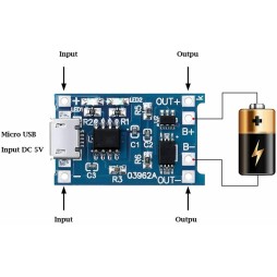 Module TP4056 18650 5V Litio Battery Micro usb
