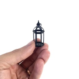 Lanterna stile arabo per presepi e diorami con microlampada led