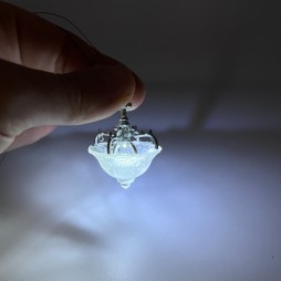 Lampadario per presepi e diorami con microlampada led