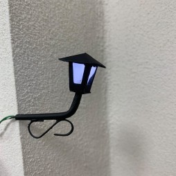 Lanterna lunga 3,5 cm per presepe con microlampada led