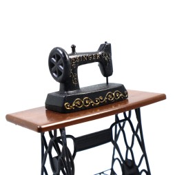 Handmade Singer sewing machine for nativity scenes and dioramas