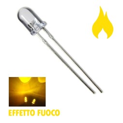 Diode led 5 mm candle flickering yellow